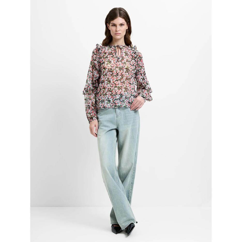 French Connection Molly Emina Ruffle Top
